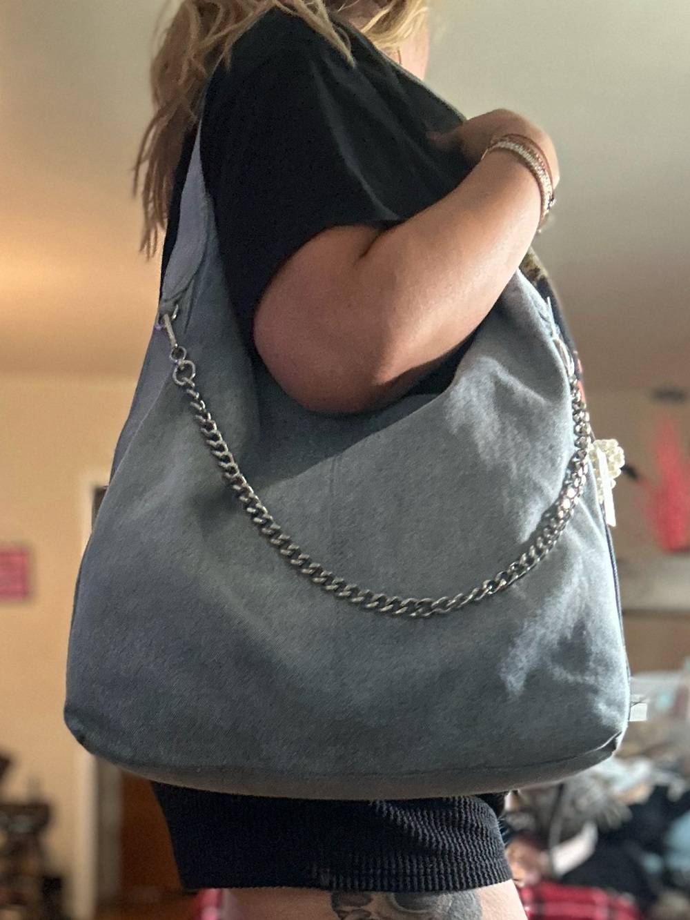 Steve Madden Denim hobo bag - Picture 4 of 6
